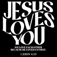 Christian Comfort Colors Jesus Loves You T-Shirt