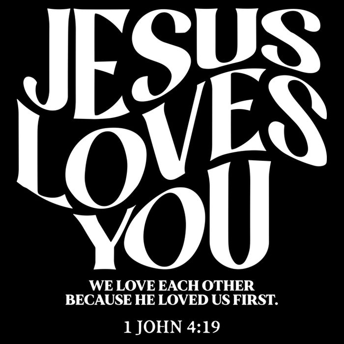Christian Comfort Colors Jesus Loves You T-Shirt