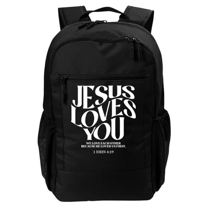 Christian Comfort Colors Jesus Loves You Daily Commute Backpack