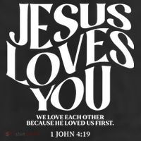 Christian Jesus Loves You 11oz C Handle Ceramic Mug