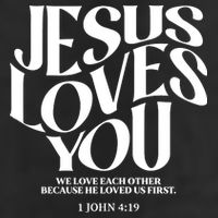 Christian Comfort Colors Jesus Loves You Beanie