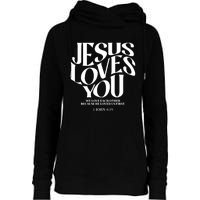 Christian Comfort Colors Jesus Loves You Womens Funnel Neck Pullover Hood