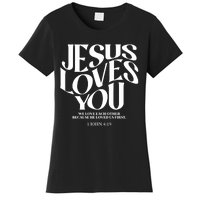 Christian Comfort Colors Jesus Loves You Women's T-Shirt