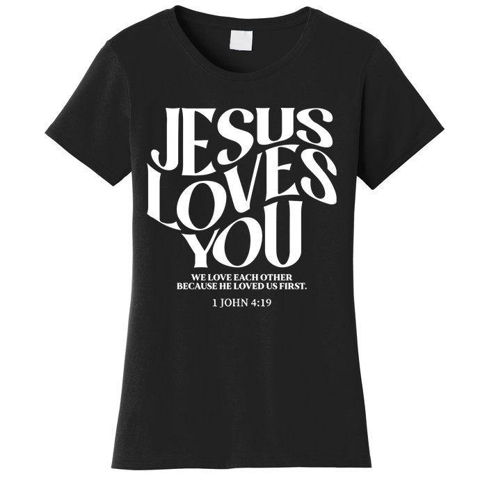 Christian Comfort Colors Jesus Loves You Women's T-Shirt