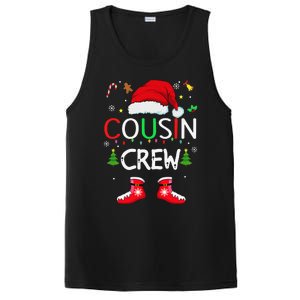 Cousin Crew Christmas Family Squad Naughty Matching Santa PosiCharge Competitor Tank