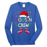 Cousin Crew Christmas Family Squad Naughty Matching Santa Long Sleeve Shirt