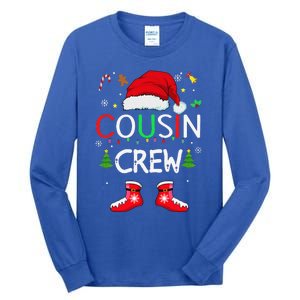 Cousin Crew Christmas Family Squad Naughty Matching Santa Tall Long Sleeve T-Shirt