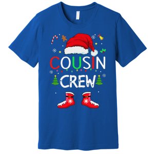 Cousin Crew Christmas Family Squad Naughty Matching Santa Premium T-Shirt