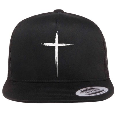 Christian Cross Christians Jesus Christ Cross Flat Bill Trucker Hat