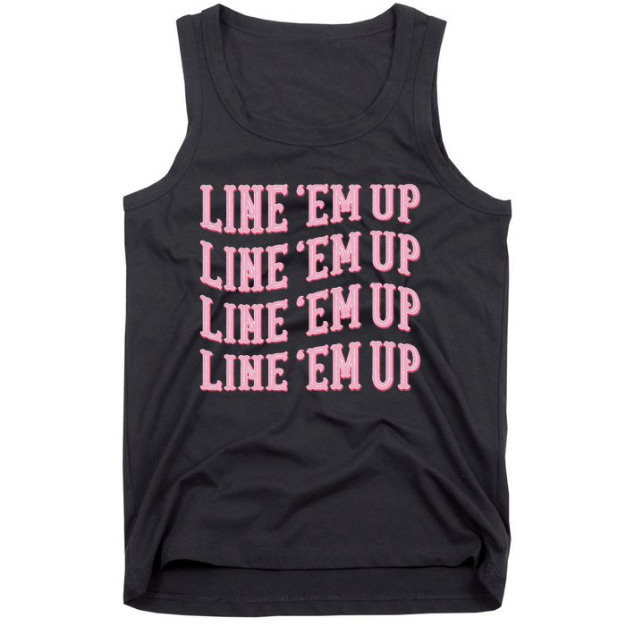 Cute Country Concert Outfits For Women Line Em Up Tank Top