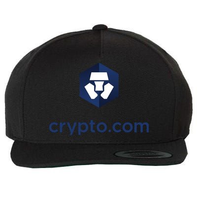 Crypto Com Wool Snapback Cap