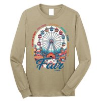 Cotton Candy Corn Dogs County Fair Ferris Wheel Blue Ribbons Long Sleeve Shirt