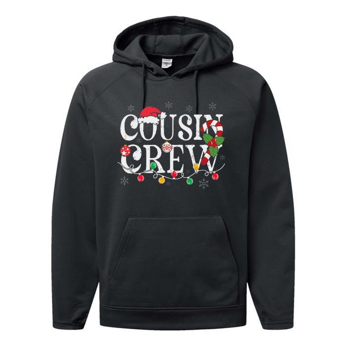 Cousin Crew Christmas Cousins Christmas Matching Family Performance Fleece Hoodie