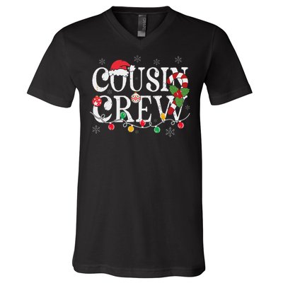 Cousin Crew Christmas Cousins Christmas Matching Family V-Neck T-Shirt