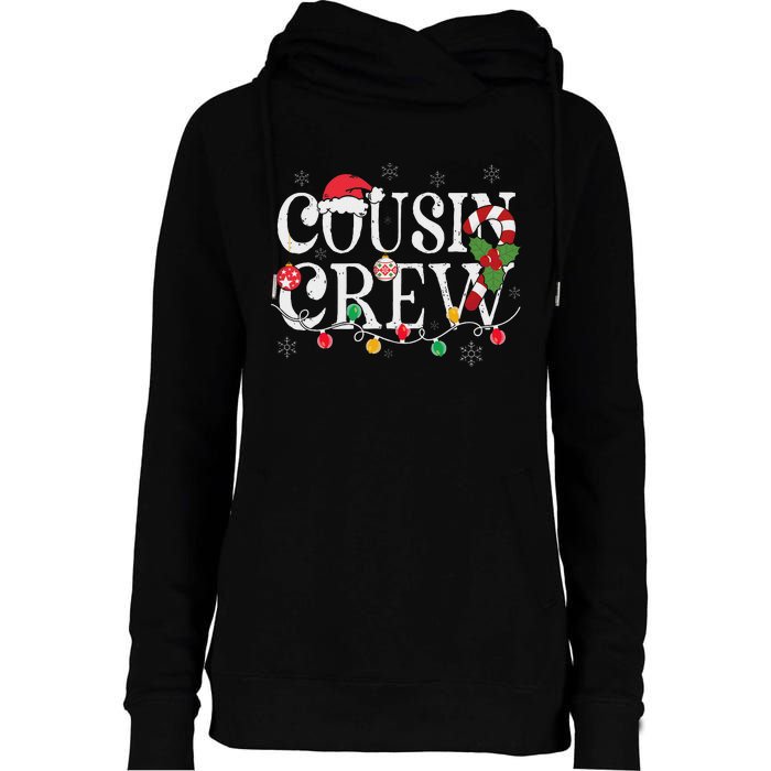 Cousin Crew Christmas Cousins Christmas Matching Family Womens Funnel Neck Pullover Hood