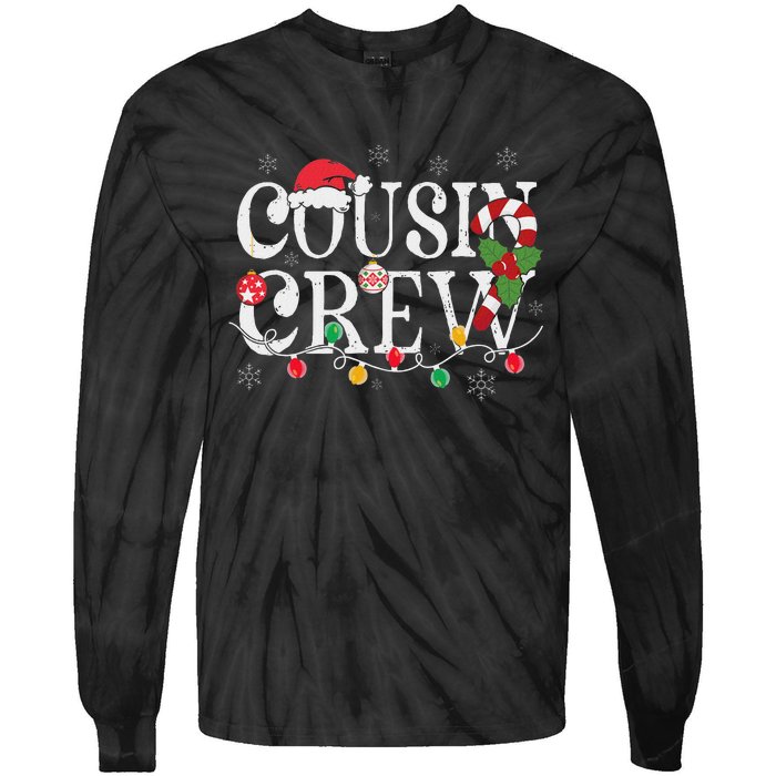 Cousin Crew Christmas Cousins Christmas Matching Family Tie-Dye Long Sleeve Shirt