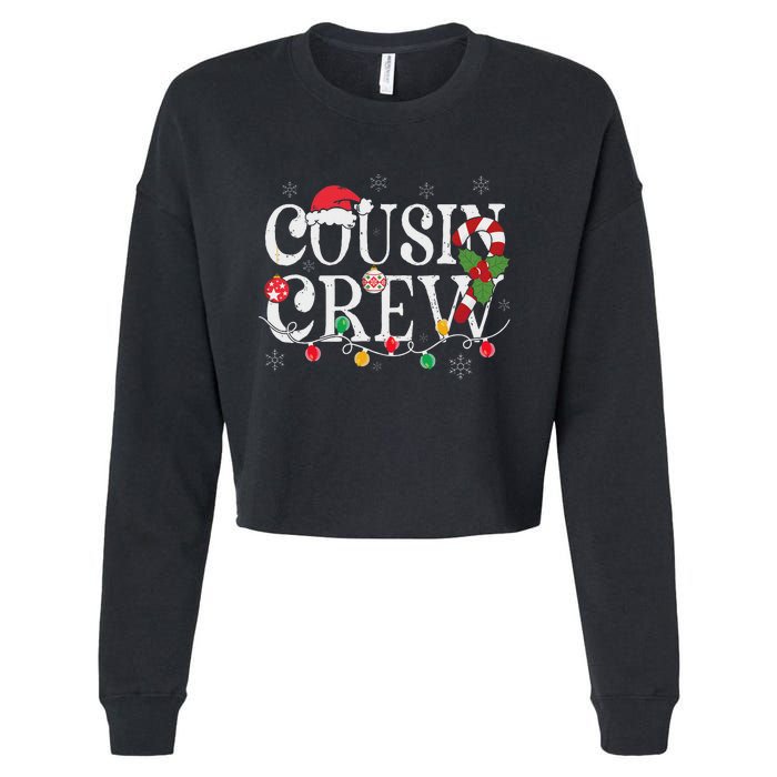 Cousin Crew Christmas Cousins Christmas Matching Family Cropped Pullover Crew