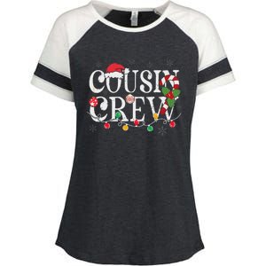 Cousin Crew Christmas Cousins Christmas Matching Family Enza Ladies Jersey Colorblock Tee