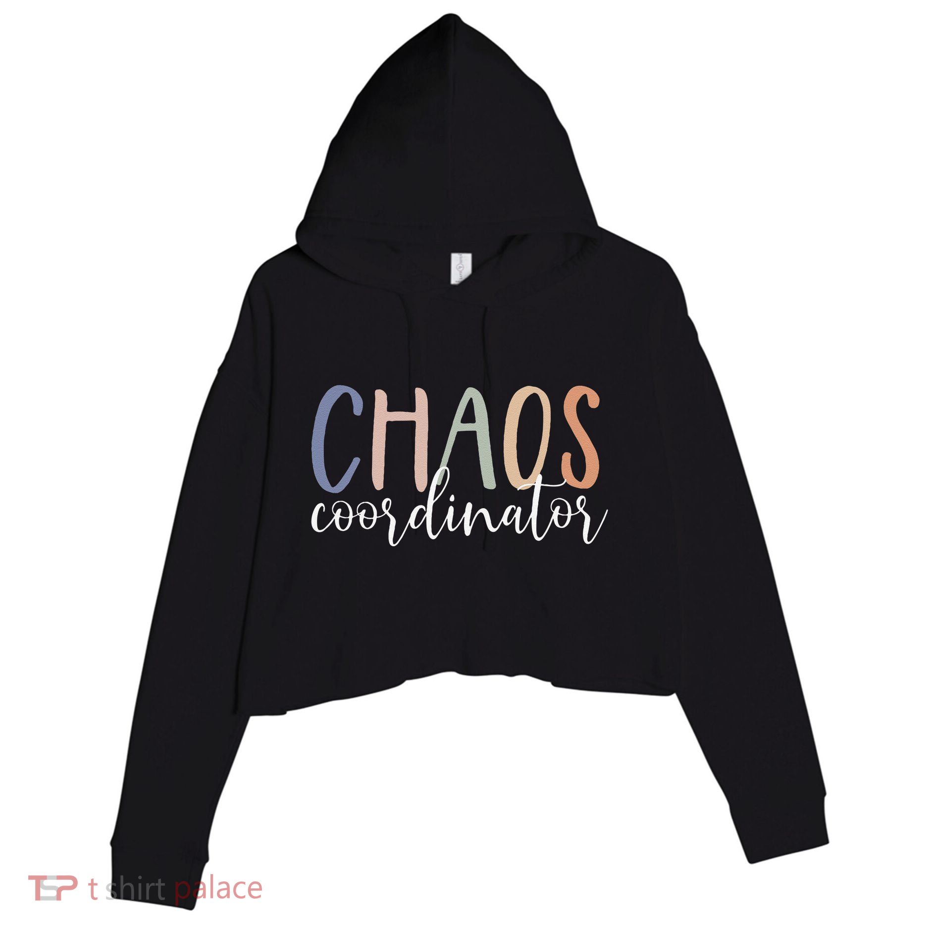 Chaos Coordinator Crop Fleece Hoodie