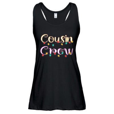 Cousin Crew - Christmas Family Member Group Cousins Ladies Essential Flowy Tank