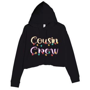 Cousin Crew - Christmas Family Member Group Cousins Crop Fleece Hoodie