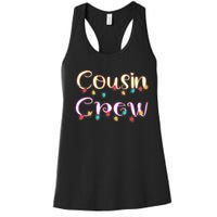 Cousin Crew - Christmas Family Member Group Cousins Women's Racerback Tank