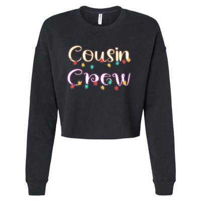 Cousin Crew - Christmas Family Member Group Cousins Cropped Pullover Crew