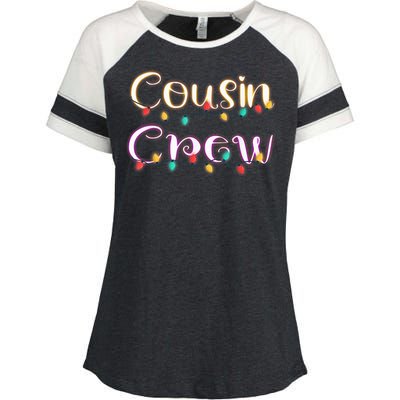 Cousin Crew - Christmas Family Member Group Cousins Enza Ladies Jersey Colorblock Tee