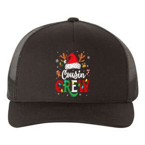 Christmas Cousin Crew Reindeer Santa Hat Lights Yupoong Adult 5-Panel Trucker Hat