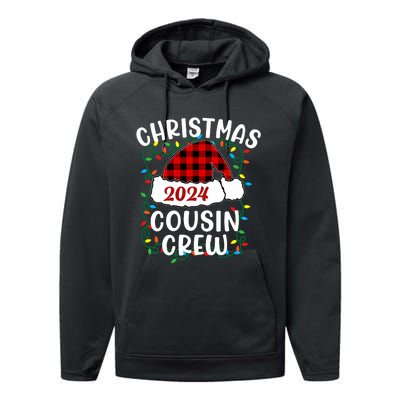 Cousin Crew Cousins Christmas 2024 Family Matching Pajamas Performance Fleece Hoodie