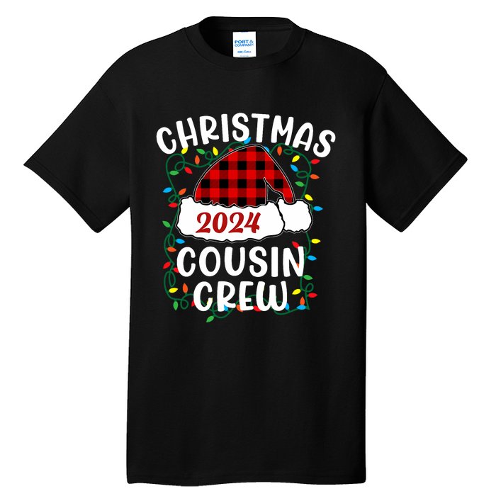 Cousin Crew Cousins Christmas 2024 Family Matching Pajamas Tall T-Shirt