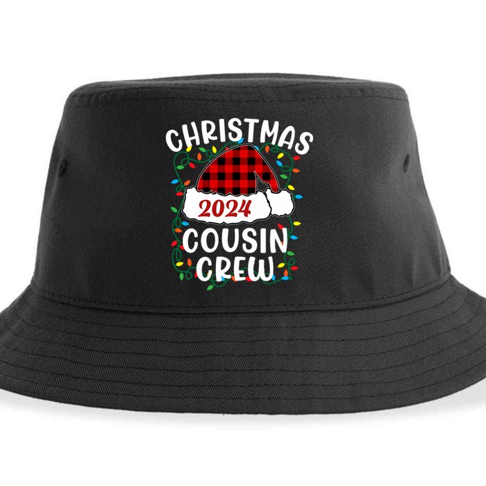 Cousin Crew Cousins Christmas 2024 Family Matching Pajamas Sustainable Bucket Hat