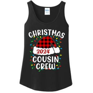 Cousin Crew Cousins Christmas 2024 Family Matching Pajamas Ladies Essential Tank