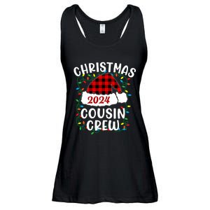 Cousin Crew Cousins Christmas 2024 Family Matching Pajamas Ladies Essential Flowy Tank