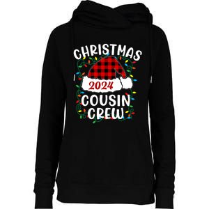 Cousin Crew Cousins Christmas 2024 Family Matching Pajamas Womens Funnel Neck Pullover Hood