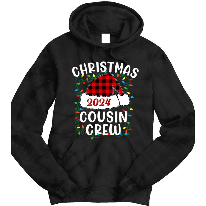 Cousin Crew Cousins Christmas 2024 Family Matching Pajamas Tie Dye Hoodie