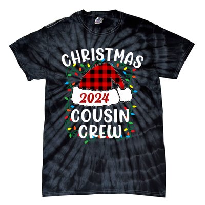 Cousin Crew Cousins Christmas 2024 Family Matching Pajamas Tie-Dye T-Shirt