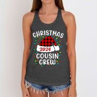 Cousin Crew Cousins Christmas 2024 Family Matching Pajamas Women's Knotted Racerback Tank