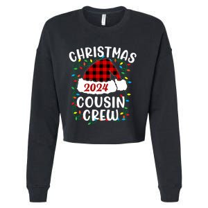 Cousin Crew Cousins Christmas 2024 Family Matching Pajamas Cropped Pullover Crew