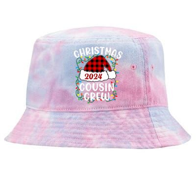 Cousin Crew Cousins Christmas 2024 Family Matching Pajamas Tie-Dyed Bucket Hat