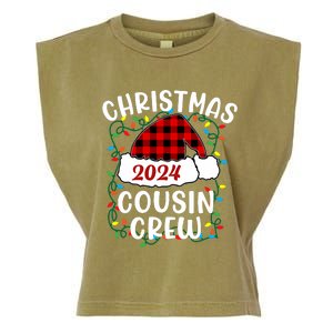 Cousin Crew Cousins Christmas 2024 Family Matching Pajamas Garment-Dyed Women's Muscle Tee