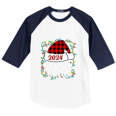 Cousin Crew Cousins Christmas 2024 Family Matching Pajamas Baseball Sleeve Shirt