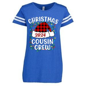 Cousin Crew Cousins Christmas 2024 Family Matching Pajamas Enza Ladies Jersey Football T-Shirt