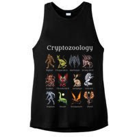 Cryptozoology Cryptid Creatures Fantasy Mythical Monsters Ladies PosiCharge Tri-Blend Wicking Tank