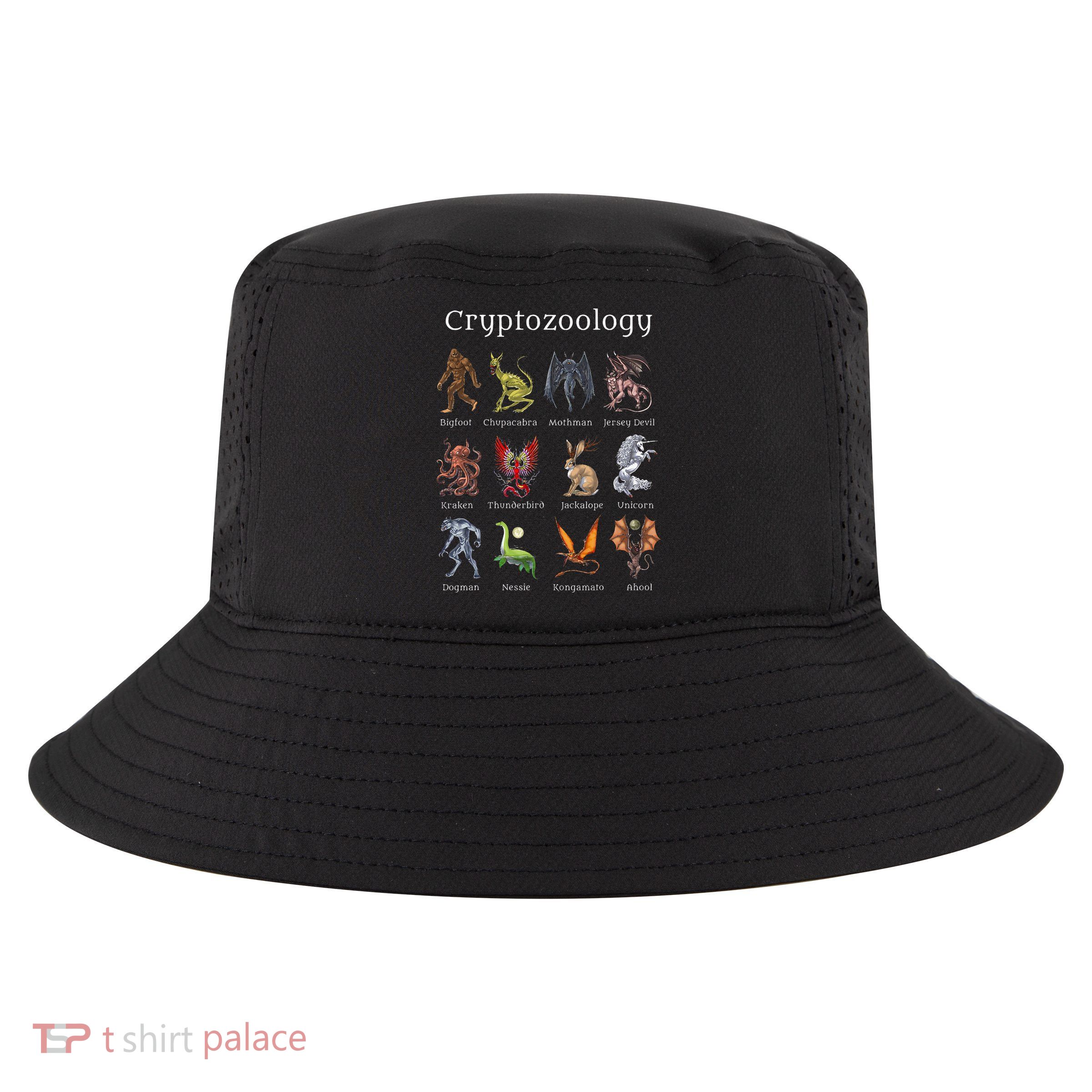Cryptozoology Cryptid Creatures Fantasy Mythical Monsters Cool Comfort Performance Bucket Hat