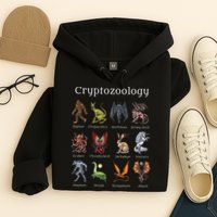 Cryptozoology Cryptid Creatures Fantasy Mythical Monsters Hoodie