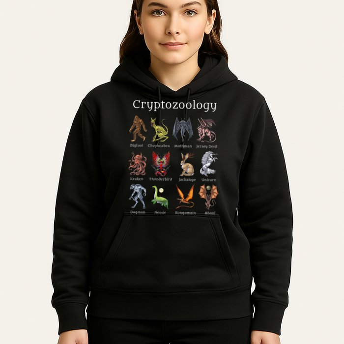 Cryptozoology Cryptid Creatures Fantasy Mythical Monsters Hoodie
