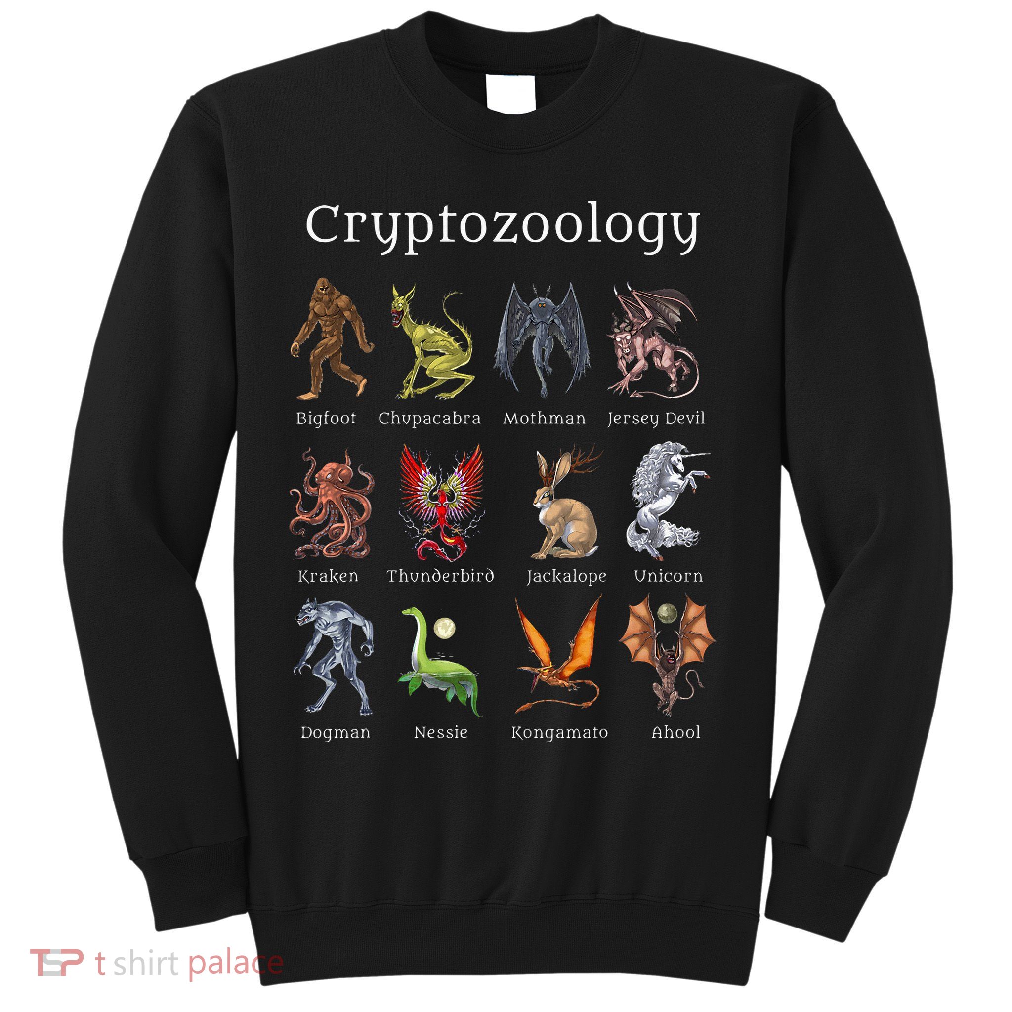 Cryptozoology Cryptid Creatures Fantasy Mythical Monsters Sweatshirt