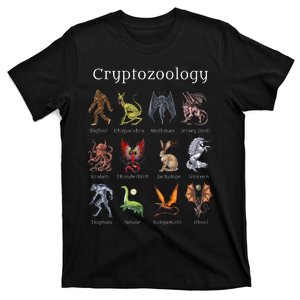 Cryptozoology Cryptid Creatures Fantasy Mythical Monsters T-Shirt