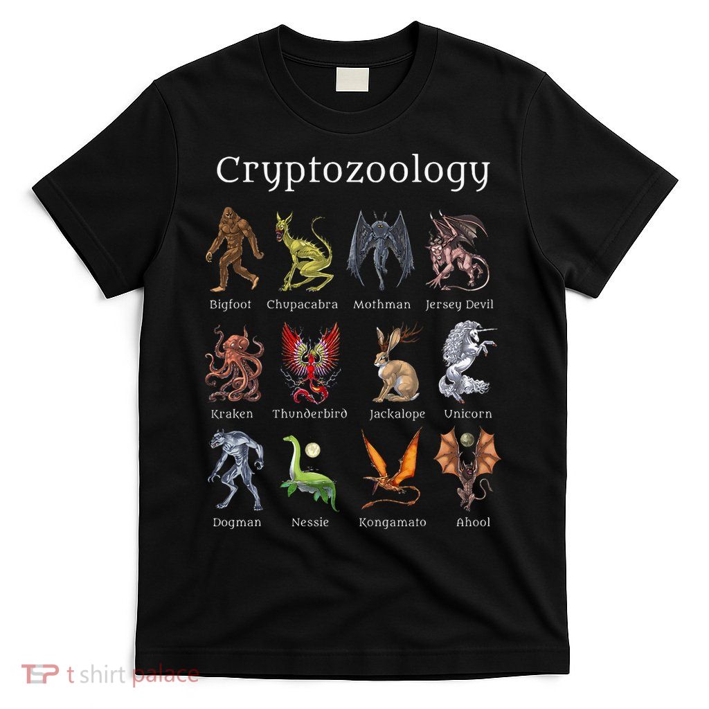 Cryptozoology Cryptid Creatures Fantasy Mythical Monsters T-Shirt